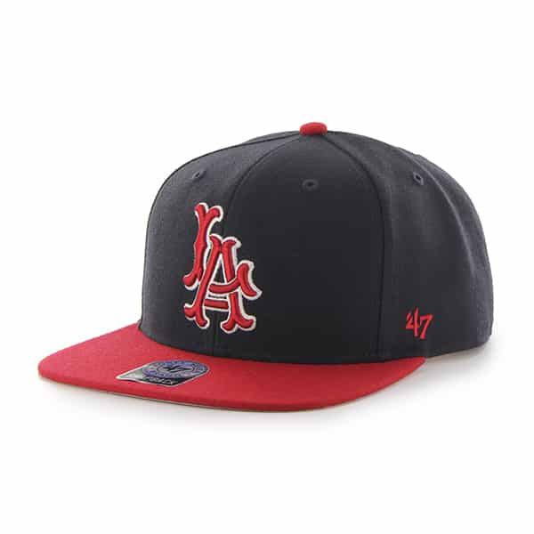 Los Angeles Angels Sure Shot Two Tone Captain Navy 47 Brand Adjustable ...