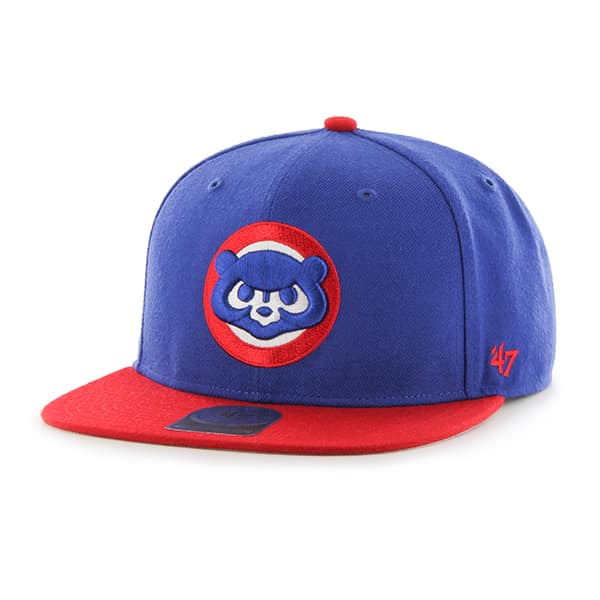 Chicago Cubs Sure Shot Two Tone Captain Royal 47 Brand Adjustable Hat