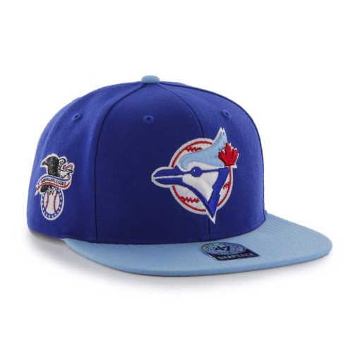 Toronto Blue Jays 47 Brand Cooperstown Blue Sure Shot Snapback Hat