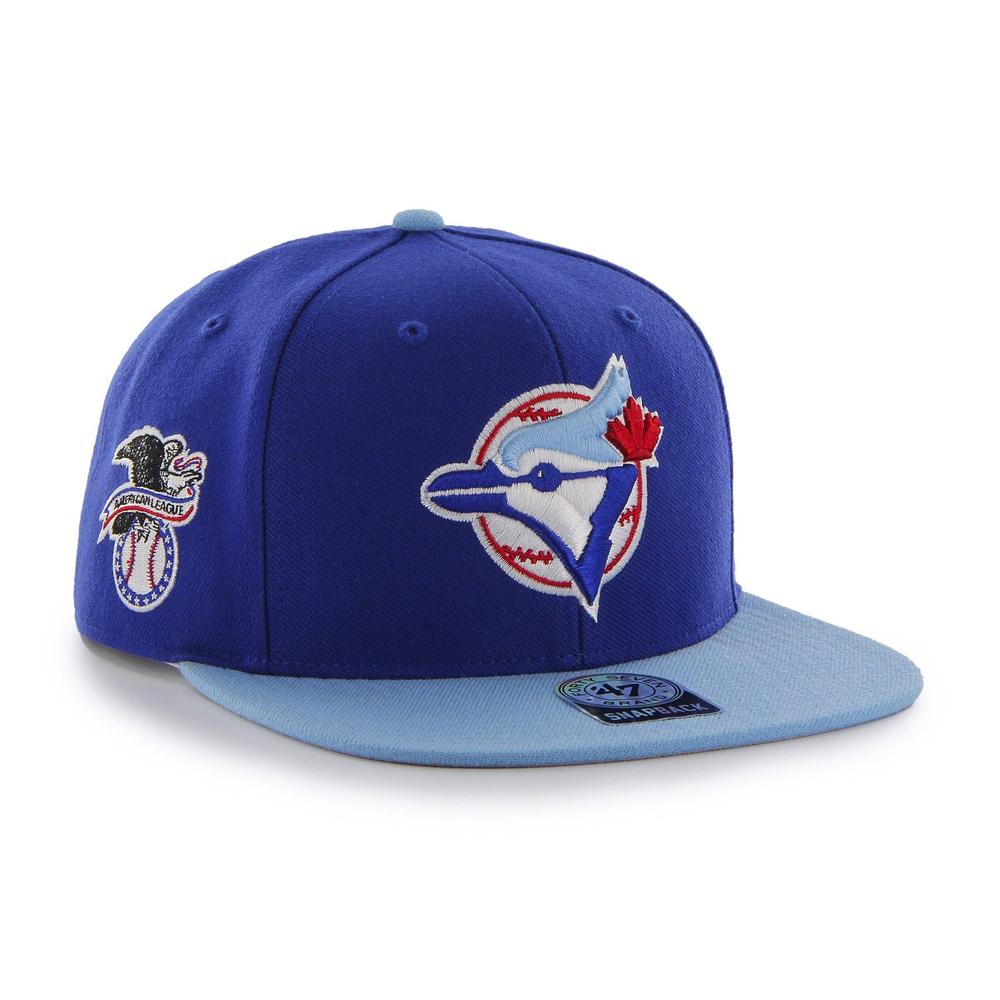 Men's '47 Royal/Red Toronto Blue Jays Retro Super Hitch Snapback Hat