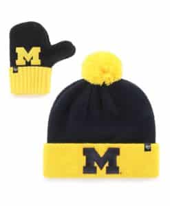 Michigan Wolverines Bam Bam Set Navy 47 Brand INFANT Hat