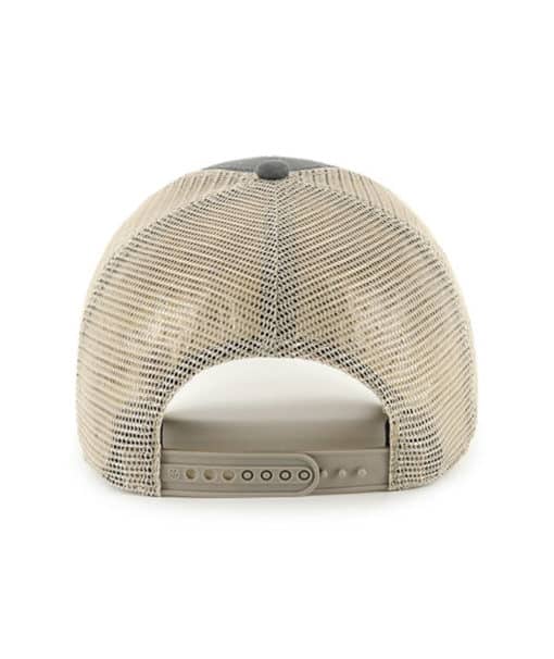 Georgia Bulldogs 47 Brand Charcoal Flagship MVP Khaki Mesh Snapback Hat - Image 2