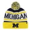 Michigan Wolverines KIDS 47 Brand Hangtime Navy Cuff Knit Hat