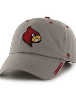 Louisville Cardinals Ice Gray 47 Brand Adjustable Hat