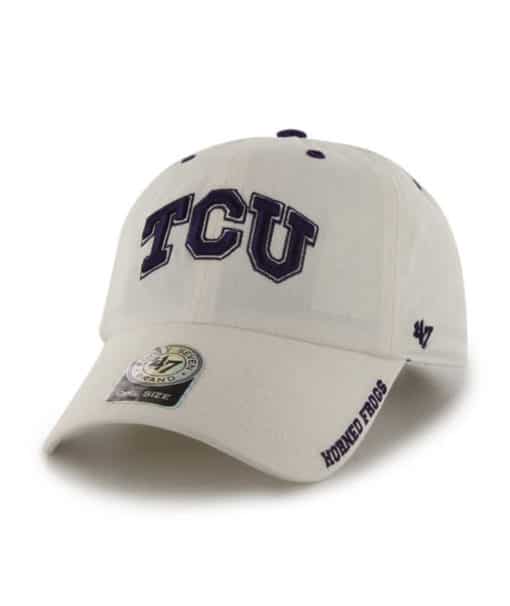 Texas Christian Horned Frogs TCU 47 Brand White Ice Clean Up Adjustable Hat