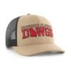 Georgia Bulldogs 47 Brand State Khaki Trucker Black Mesh Snapback Hat