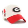 Georgia Bulldogs 47 Brand Bone Red Local Clean Up Adjustable Hat