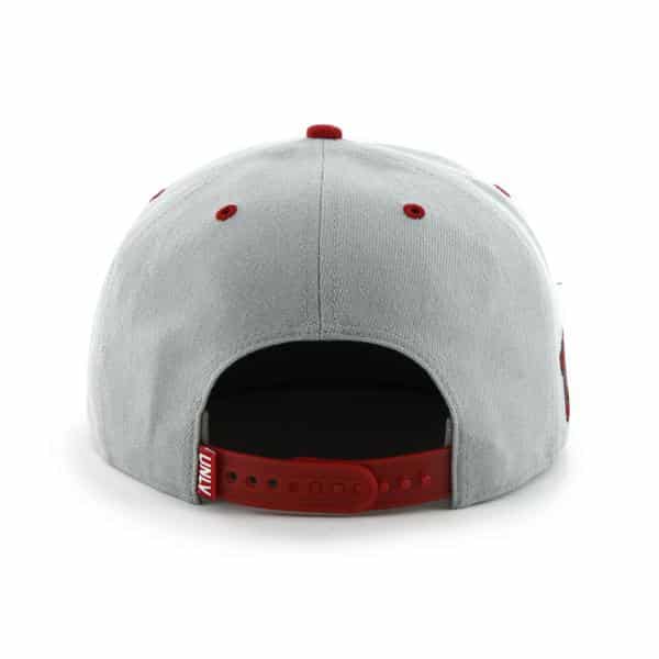 Unlv Nevada Las Vegas Rebels Paisley Script Two Tone Gray 47 Brand Adjustable Hat - Image 2