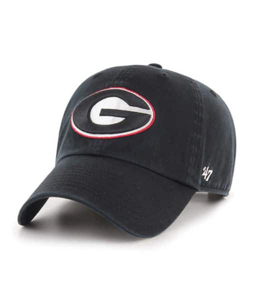 Georgia Bulldogs 47 Brand Black Clean Up Adjustable Hat