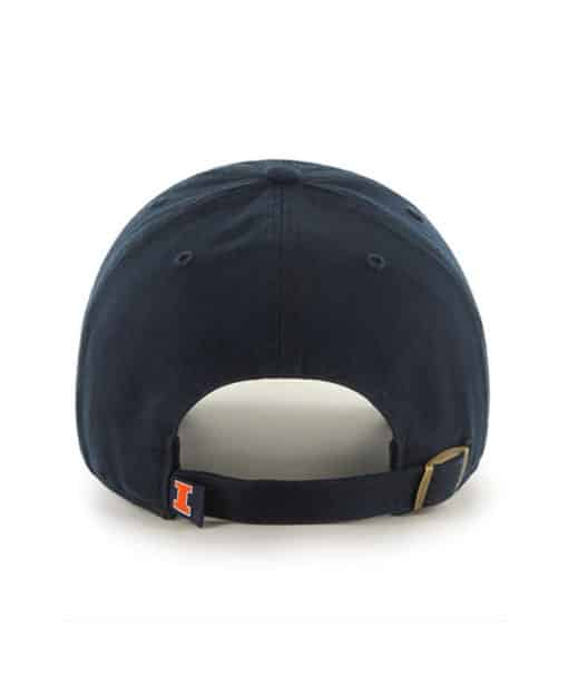 Illinois Fighting Illini 47 Brand Navy Clean Up Adjustable Hat - Image 2