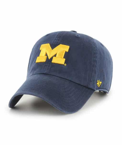 Michigan Wolverines 47 Brand Navy Clean Up Adjustable Hat