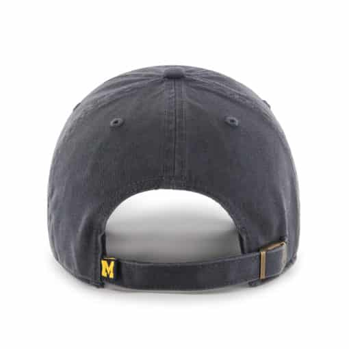Michigan Wolverines Women's 47 Brand Pink Vintage Navy Clean Up Adjustable Hat - Image 2