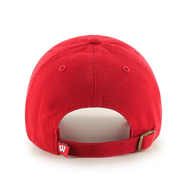 thumbnail image 2 of NCAA Wisconsin Badgers Black Adjustable Hat - '47 Brand Clean Up Cap 2 of 9