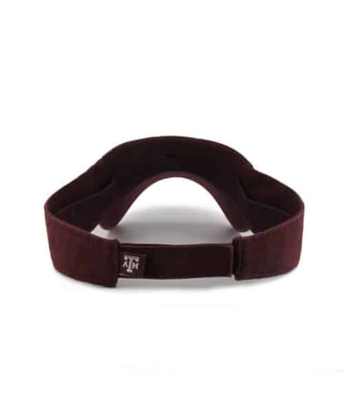 Texas A&M Aggies 47 Brand Dark Maroon VISOR Clean Up Adjustable Hat - Image 2