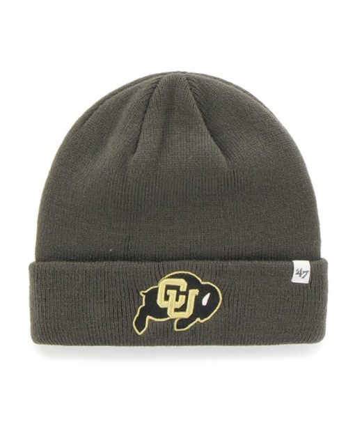 Colorado Buffaloes 47 Brand Charcoal Raised Cuff Knit Hat