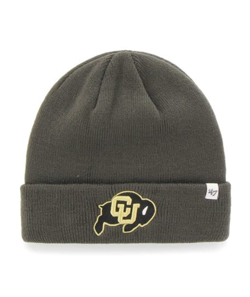 Colorado Buffaloes 47 Brand Charcoal Raised Cuff Knit Hat