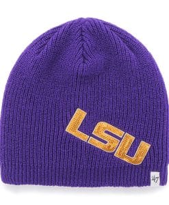 Louisiana State Tigers Lsu Sparkle Beanie Purple 47 Brand Womens Hat