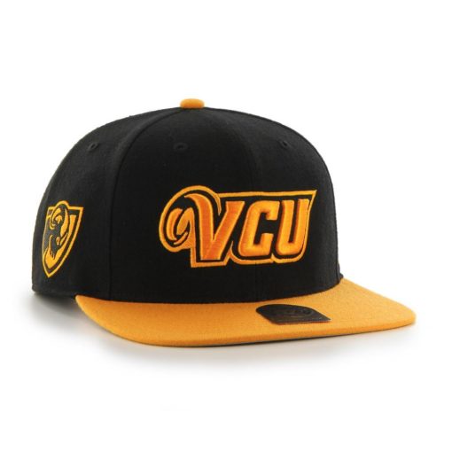 Virginia Commonwealth Rams 47 Brand Black Sure Shot Snapback Hat