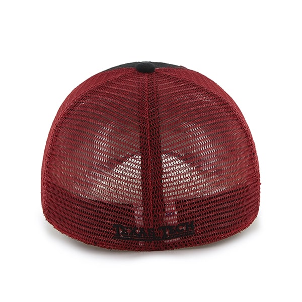 Texas Tech Red Raiders Taylor Closer Black 47 Brand Stretch Fit Hat - Image 2