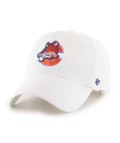 Clemson Tigers 47 Brand Vintage White Clean Up Adjustable Hat