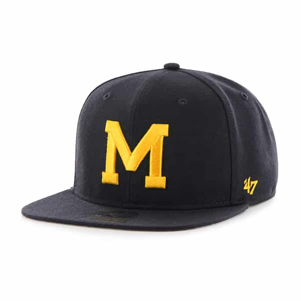 Michigan Wolverines Sure Shot Navy 47 Brand Adjustable Hat