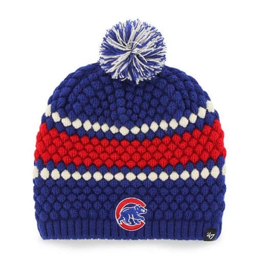 Chicago Cubs Women's 47 Brand Blue Leslie Beanie Hat