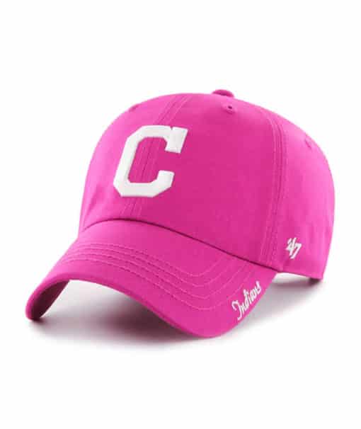 Cleveland Indians Women's 47 Brand Orchid Miata Clean Up Adjustable Hat