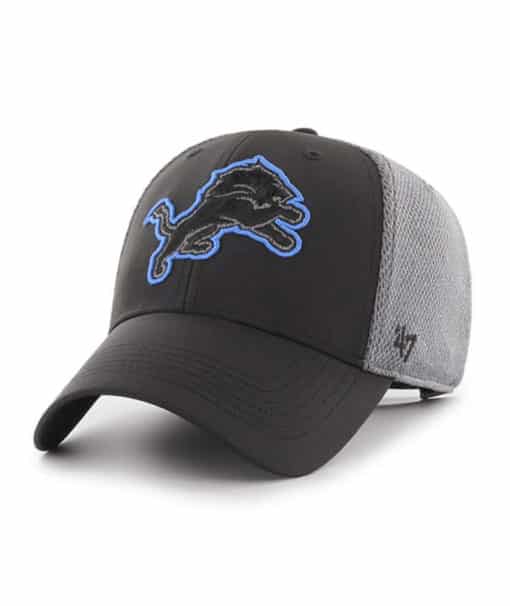 Detroit Lions 47 Brand Arlo Black Gray MVP Adjustable Hat