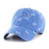 Detroit Lions 47 Brand Blue Raz Confetti Clean Up Adjustable Hat