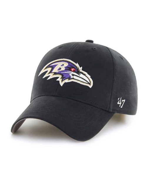 Baltimore Ravens YOUTH 47 Brand Black MVP Adjustable Hat