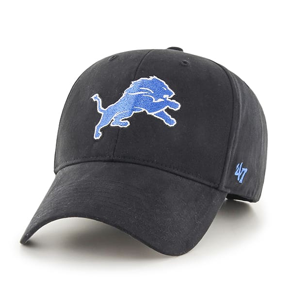 Detroit Lions KIDS 47 Brand Black MVP Adjustable Hat