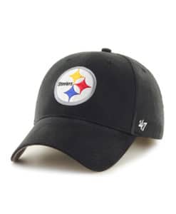 Pittsburgh Steelers KIDS 47 Brand Black MVP Adjustable Hat