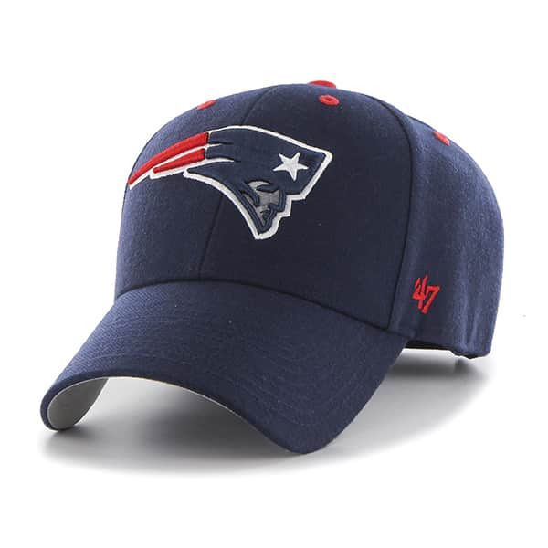 New England Patriots Audible MVP Light Navy 47 Brand Adjustable Hat ...