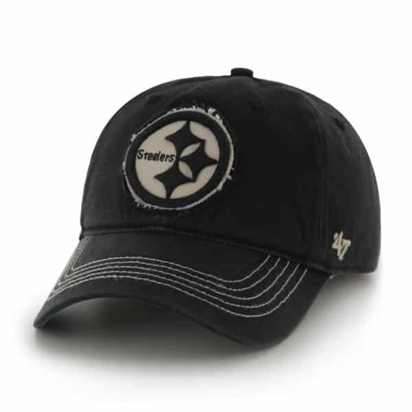 black on black steelers hat