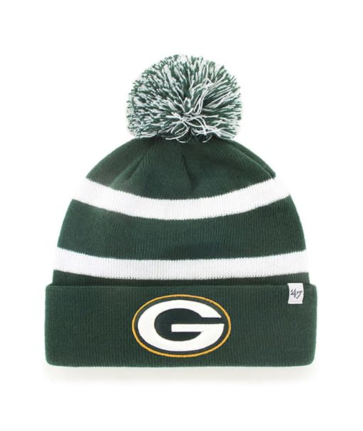 Green Bay Packers 47 Brand Dark Green Breakaway Cuff Knit Hat