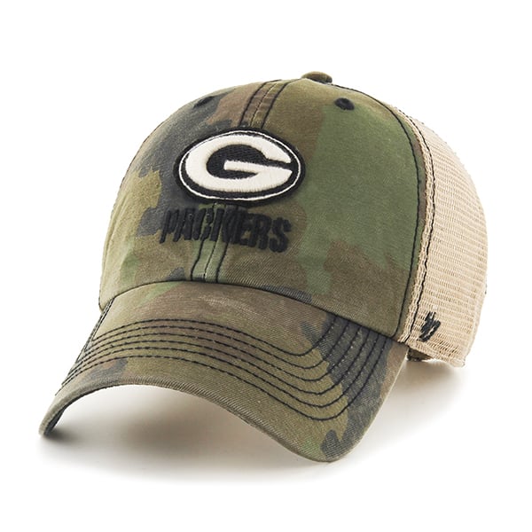 Green Bay Packers Burnett Clean Up Frontline Green Camo 47 Brand