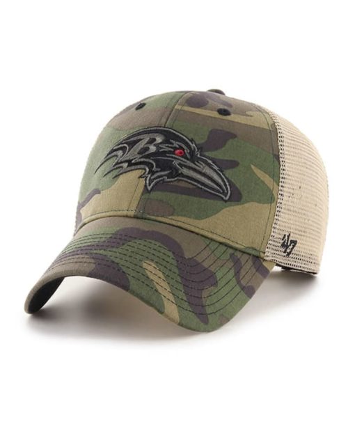 Baltimore Ravens 47 Brand Camo Branson MVP Adjustable Hat