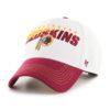 Washington Commanders 47 Brand Classic Script White MVP Adjustable Hat