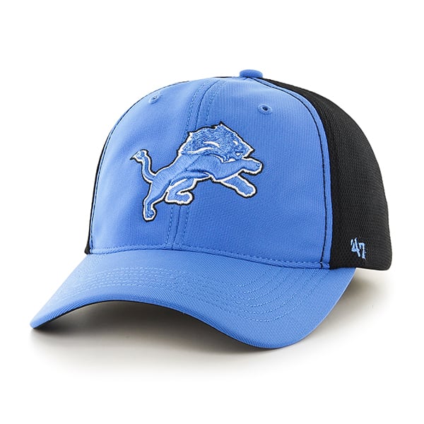 Detroit Lions Draft Day Closer Blue Raz 47 Brand Stretch Fit Hat