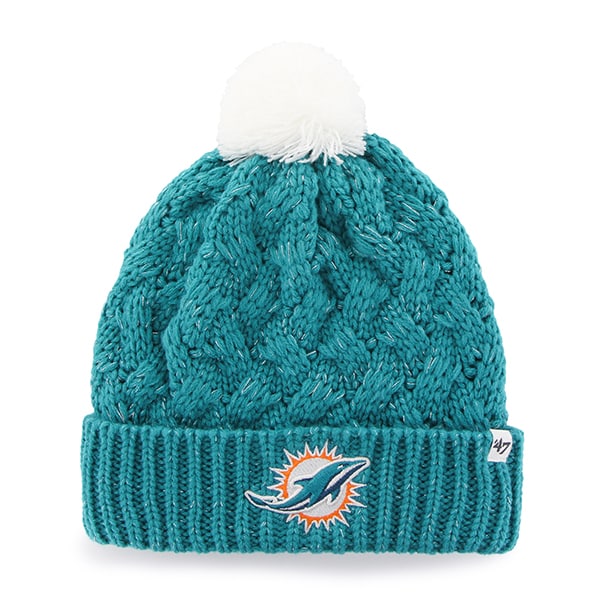 Miami Dolphins Fiona Cuff Knit Neptune 47 Brand Womens Hat