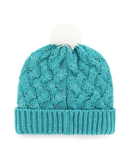 Miami Dolphins Women's 47 Brand Neptune Fiona Cuff Knit Hat - Image 2