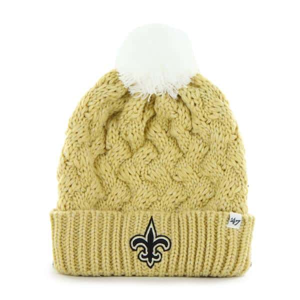 New Orleans Saints Fiona Cuff Knit Light Gold 47 Brand Womens Hat