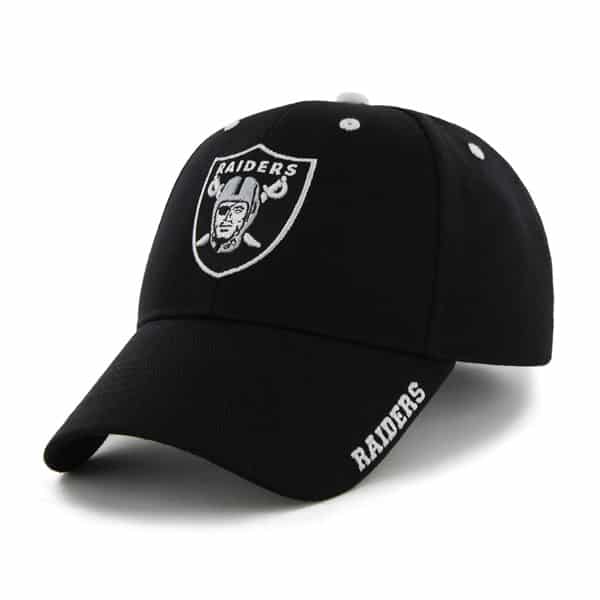 Oakland Raiders Frost Black 47 Brand Adjustable Hat - Detroit Game Gear