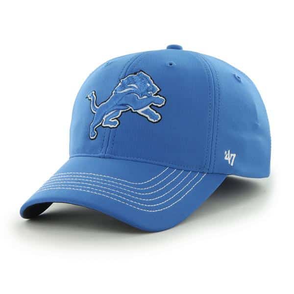 Detroit Lions Game Time Closer Blue Raz 47 Brand Stretch Fit Hat