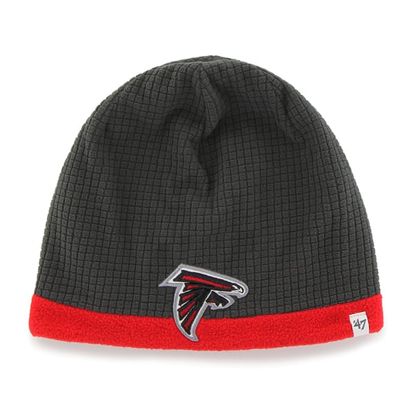 Atlanta Falcons Grid Fleece Beanie Charcoal 47 Brand YOUTH Hat