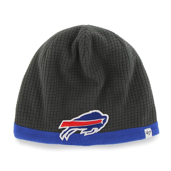 Buffalo Bills Grid Fleece Beanie Charcoal 47 Brand YOUTH Hat