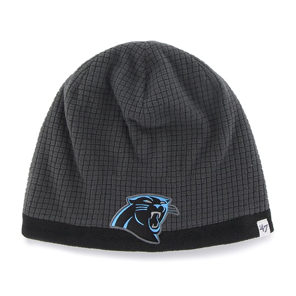 Carolina Panthers Grid Fleece Beanie Charcoal 47 Brand YOUTH Hat