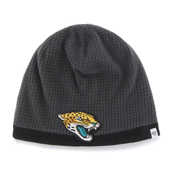 Jacksonville Jaguars Grid Fleece Beanie Charcoal 47 Brand YOUTH Hat