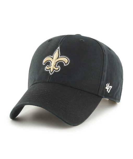 New Orleans Saints 47 Brand Black Legend MVP Adjustable Hat
