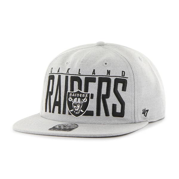 Oakland Raiders Highway Captain Rf Gray 47 Brand Adjustable Hat ...